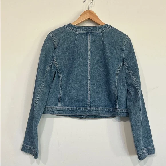 J. Crew Louisa Lady Denim Crop Jacket Size 8 - Picture 10 of 13